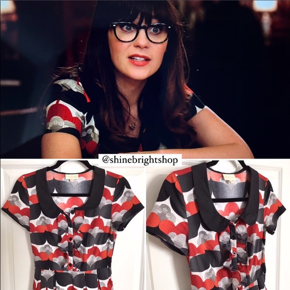 ASO Zooey Deschanel as Jess Day in New Girl Dress - Picture 3 of 13